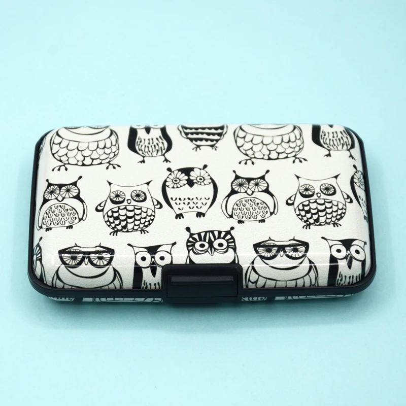 BONAMIE Aluminum Credit Card Protector RFID Blocking Card Case Wallet Business Card Holder For Female New Arrival Owls Print
BONAMIE Aluminum Credit Card Protector RFID Blocking Card Case Wallet Business Card Holder For Female New Arrival Owls Print