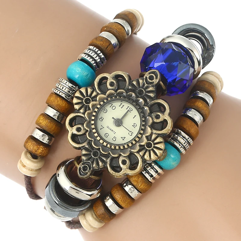 Geneva Platinum Genuine Leather Women Watch Turquoise Blue Crystal Ethnic Vintage Quartz Wristwatch Fashion Geneva Style A870
Geneva Platinum Genuine Leather Women Watch Turquoise Blue Crystal Ethnic Vintage Quartz Wristwatch Fashion Geneva Style A870