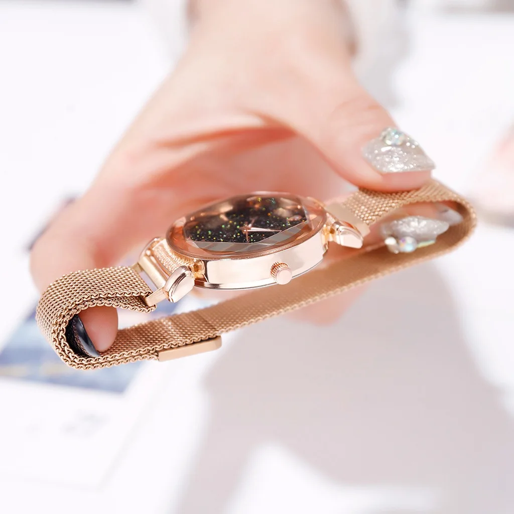 2019 Top Brand Ladies Watch Women Luxury Rose Gold Magnetic Buckle Stainless Steel Starry Sky Wristwatches Women Quartz Watch
2019 Top Brand Ladies Watch Women Luxury Rose Gold Magnetic Buckle Stainless Steel Starry Sky Wristwatches Women Quartz Watch