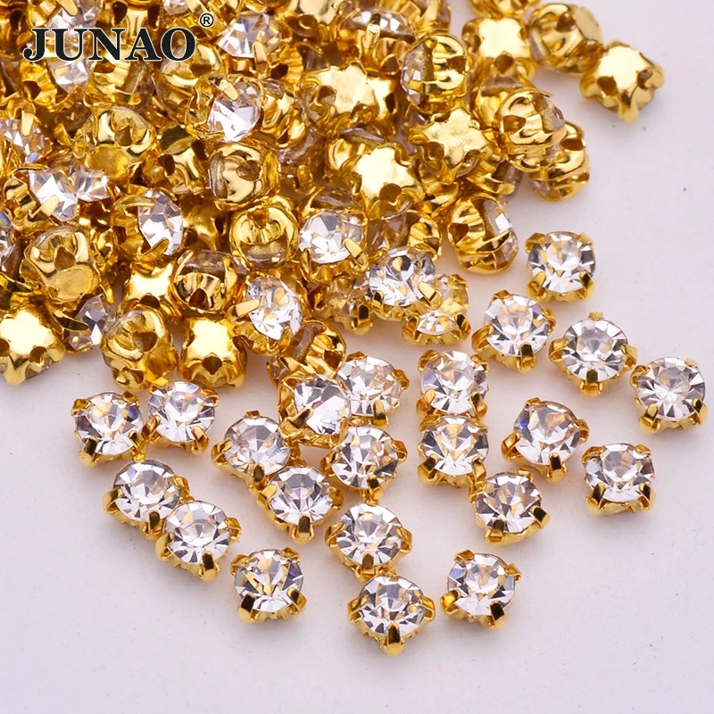 JUNAO ss12 ss16 ss18 ss25 Clear Crystals Sewing Glass Rhinestones Flatback Gold Claw Crystal Strass Sew On Needlework Stones
JUNAO ss12 ss16 ss18 ss25 Clear Crystals Sewing Glass Rhinestones Flatback Gold Claw Crystal Strass Sew On Needlework Stones