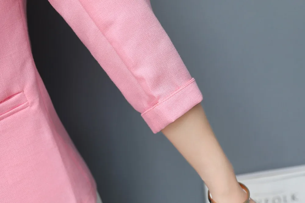 LET-SETTING three quarter sleeve Korean slim large size suit linen jacket blazer feminino chaqueta mujer women bomber jacket
LET-SETTING three quarter sleeve Korean slim large size suit linen jacket blazer feminino chaqueta mujer women bomber jacket