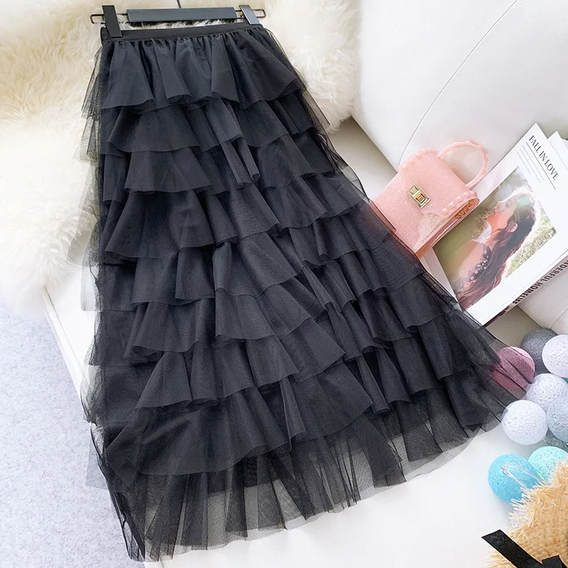 Women Sweet Tall Tall Thin Cake Rock Korea Style Multi -layer Medium Tall Coat 5 Color Ball Dress Mesh Rock
Women Sweet Tall Tall Thin Cake Rock Korea Style Multi -layer Medium Tall Coat 5 Color Ball Dress Mesh Rock