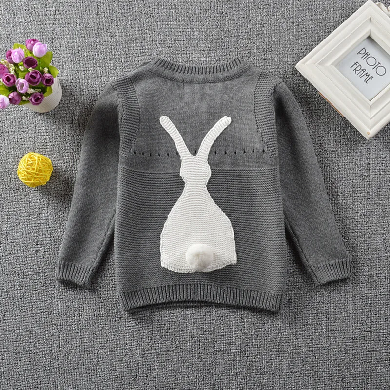 Children's Boys and girls little rabbit embroidered sweaters Kids Baby Long sleeve Kintted fashion Cartoon winter sweater TP045
Children's Boys and girls little rabbit embroidered sweaters Kids Baby Long sleeve Kintted fashion Cartoon winter sweater TP045