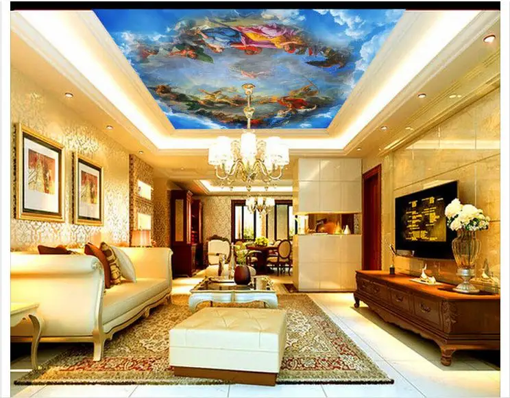 Customized 3d wallpaper 3d ceiling wallpaper murals European style oil painting style ceiling background decorative painting
Customized 3d wallpaper 3d ceiling wallpaper murals European style oil painting style ceiling background decorative painting