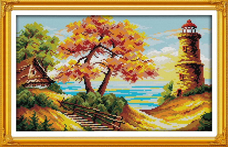 The beach autumnal scenery cross stitch kit 18ct 14ct 11ct count printed canvas stitching embroidery DIY handmade needlework
The beach autumnal scenery cross stitch kit 18ct 14ct 11ct count printed canvas stitching embroidery DIY handmade needlework