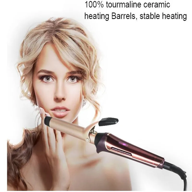 

Professional Electric Ceramic Hair Curling Iron Wand Fast Heating Cone Barrel Roller Wavy Hairstyling Beach Wave Curler Tongs