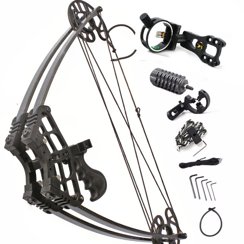 50lbs Compound Bow Let-off 75-80% Archery Hunting Triangle Bow for Hunting Shooting Suit For Left Hand and Right Hand Bow Arrow
50lbs Compound Bow Let-off 75-80% Archery Hunting Triangle Bow for Hunting Shooting Suit For Left Hand and Right Hand Bow Arrow
