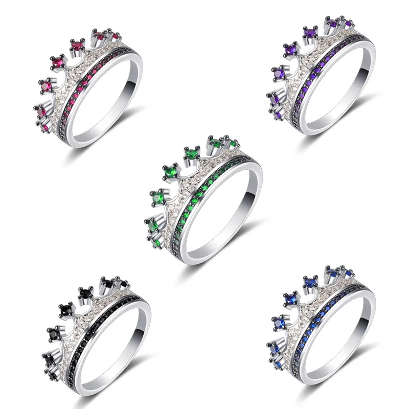Hainon Romantic Crown Rings Silver Color Blue Red CZ Rings for Women Fashion Color Green Zirconia Jewelry Wedding Rings
Hainon Romantic Crown Rings Silver Color Blue Red CZ Rings for Women Fashion Color Green Zirconia Jewelry Wedding Rings