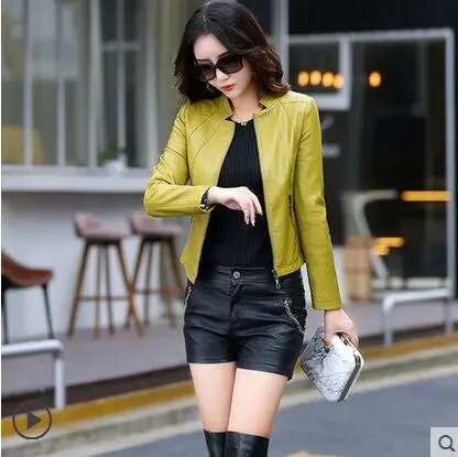 New Tide Women Spring And Autumn Fashion Coat Female Stand Collar Jackets Brand Motorcycle Leather Jacket Zipper Outerwear M-5xl
New Tide Women Spring And Autumn Fashion Coat Female Stand Collar Jackets Brand Motorcycle Leather Jacket Zipper Outerwear M-5xl