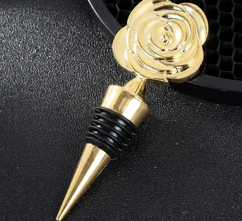 Gold Rose Wine Stoppers in Gift Boxes Rose Flowers Wine Bottle Stopper Party Favors Wedding Giveaways for Guests SN1601
Gold Rose Wine Stoppers in Gift Boxes Rose Flowers Wine Bottle Stopper Party Favors Wedding Giveaways for Guests SN1601