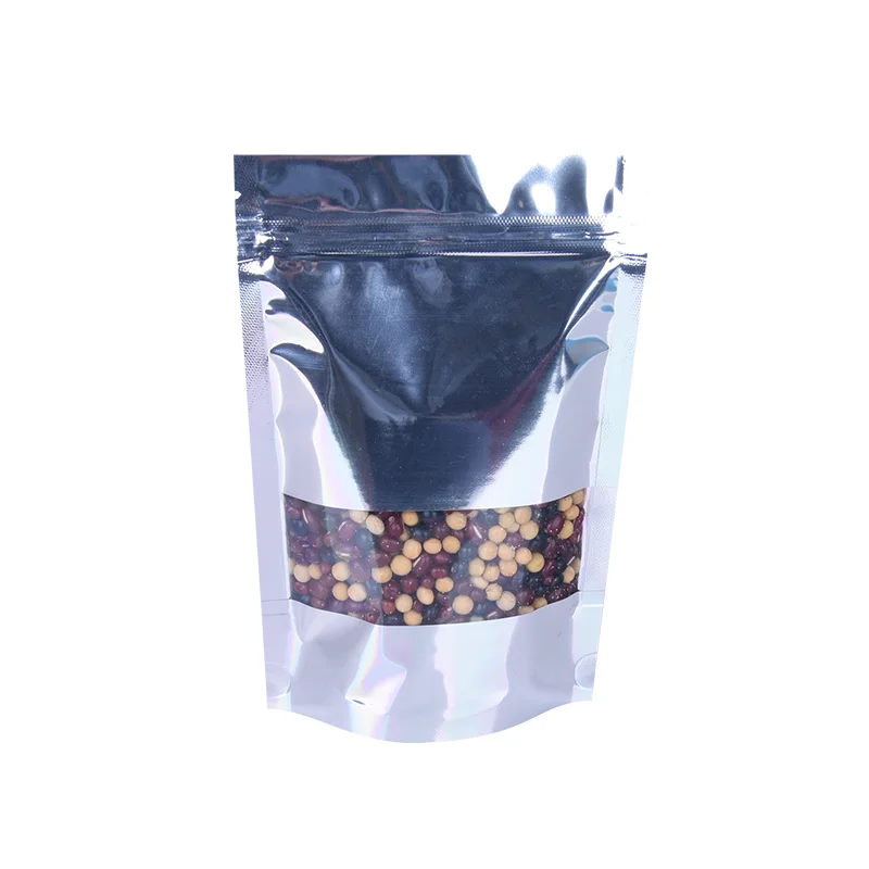 100pcs Aluminum foil zipper ziplock stand up bags with transparent window food candy gift packing bag
100pcs Aluminum foil zipper ziplock stand up bags with transparent window food candy gift packing bag