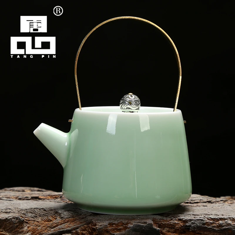 Чайный чайник TANGPIN longquan celadon, стандартный китайский чайный набор кунг-фу
Чайный чайник TANGPIN longquan celadon, стандартный китайский чайный набор кунг-фу