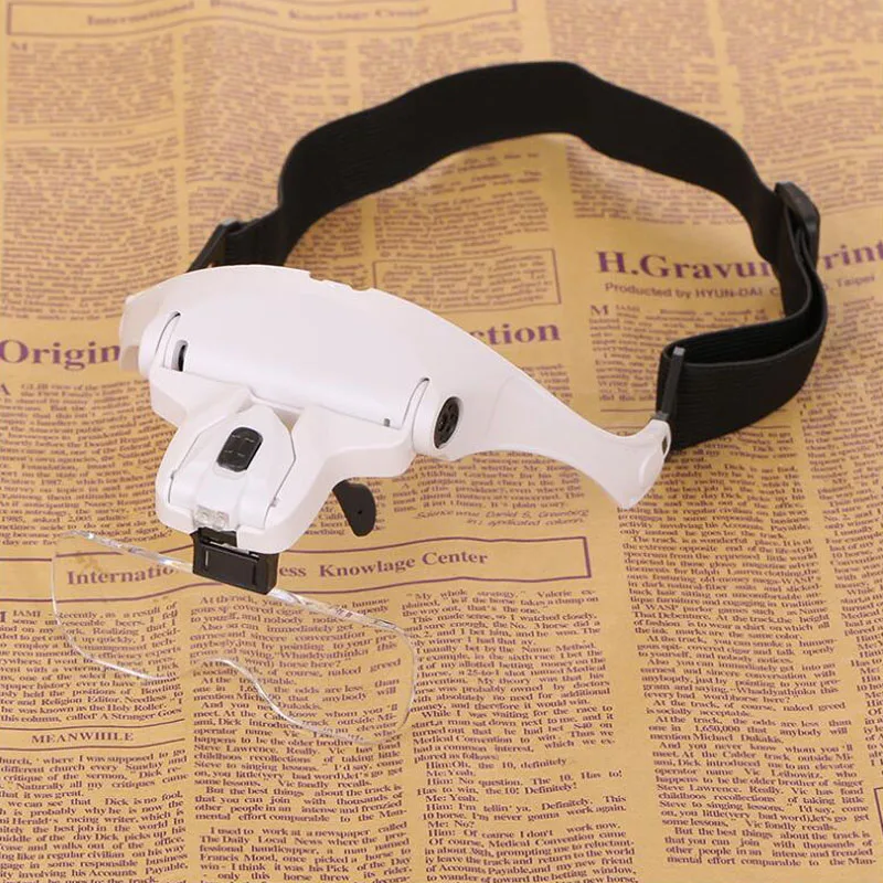 Glasses Magnifier 1.0X 1.5X 2.0X 2.5X 3.5X Adjustable 5 Lens Magnifier LED Headlight with Magnifier Glass LED Magnifier
Glasses Magnifier 1.0X 1.5X 2.0X 2.5X 3.5X Adjustable 5 Lens Magnifier LED Headlight with Magnifier Glass LED Magnifier