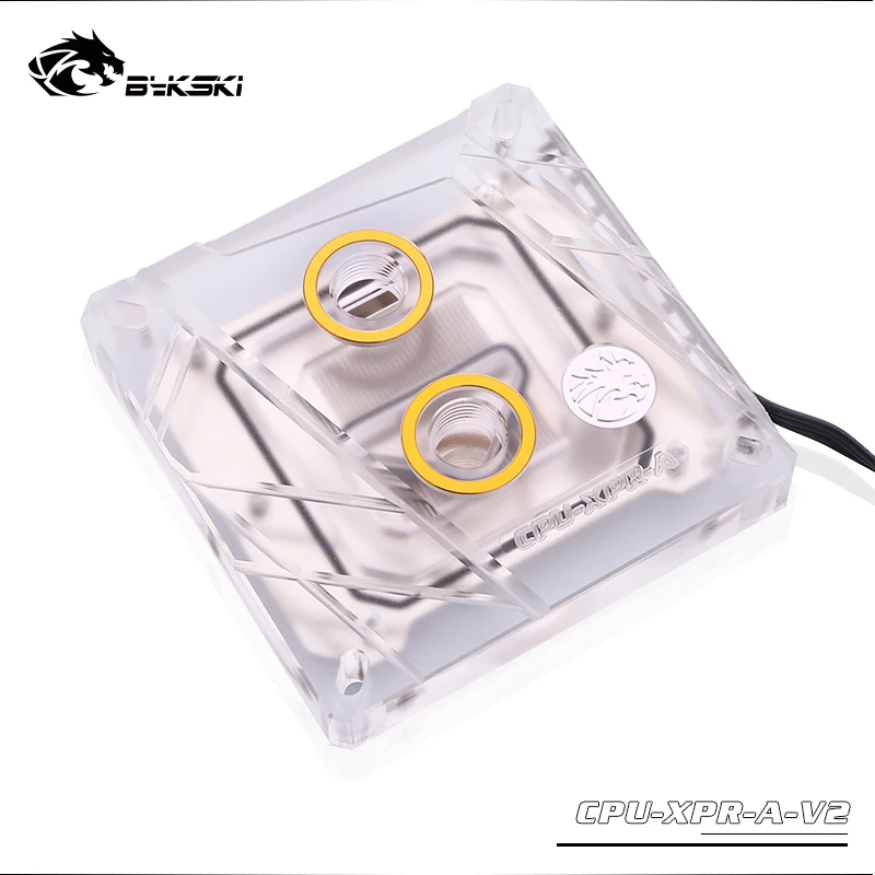 Водяной блок Bykski для процессора INTEL LGA1150 1151 1155 1156 2011 X99 X299 I7 / 5 В 3 контактный разъем