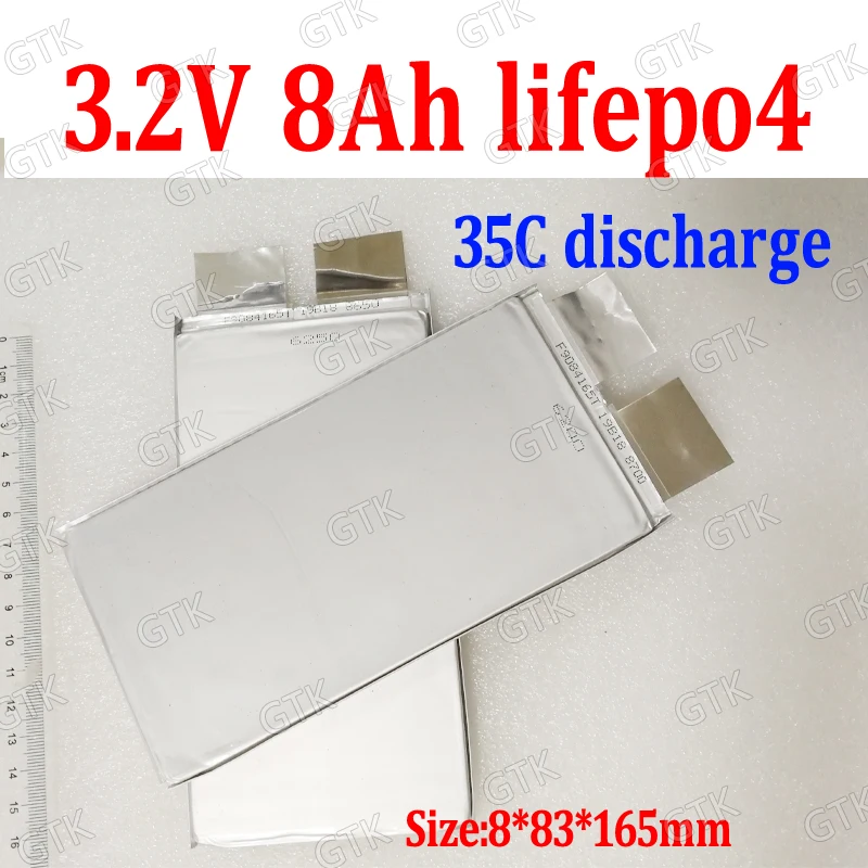 Литиевый Аккумулятор lifepo4 35C 280A, 8 шт., 3,2 в, 8 Ач, для самолетов, автомобилей, вертолетов, лодок, стартеров, солнечных батарей
Литиевый Аккумулятор lifepo4 35C 280A, 8 шт., 3,2 в, 8 Ач, для самолетов, автомобилей, вертолетов, лодок, стартеров, солнечных батарей