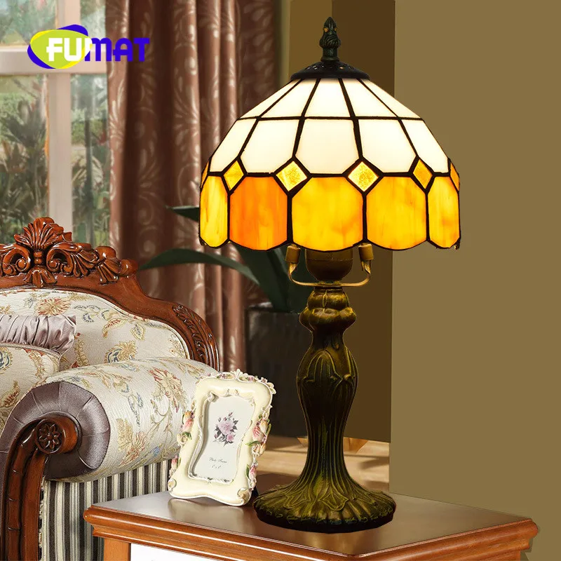 FUMAT European Classic Creative Tiffany Yellow Stained Glass bedroom bedside Table Lamp study Children's room 20CM
FUMAT European Classic Creative Tiffany Yellow Stained Glass bedroom bedside Table Lamp study Children's room 20CM