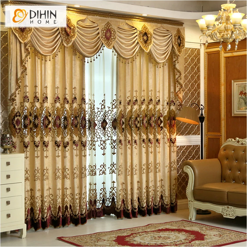 DIHIN HOME New Arrival! europen beaded curtain valance embroidery curtains for living room luxury driped patch fabric
DIHIN HOME New Arrival! europen beaded curtain valance embroidery curtains for living room luxury driped patch fabric