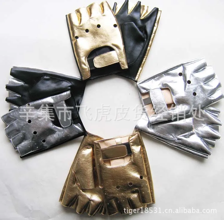 Half Finger Punk style Street Dance Bright Silver Gloves Star Performance Halloween Men's Gloves
Half Finger Punk style Street Dance Bright Silver Gloves Star Performance Halloween Men's Gloves