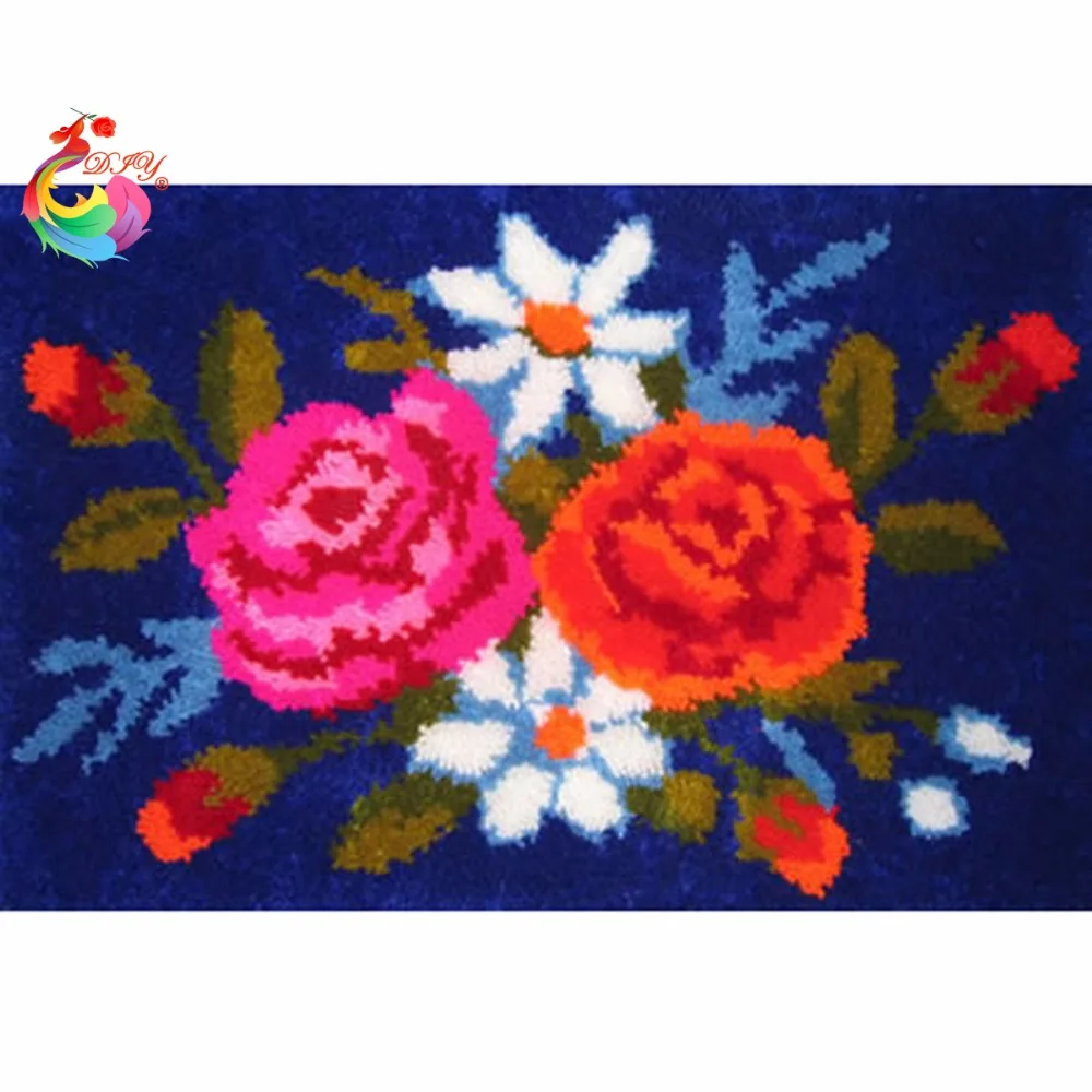 Latch Hook Rug Kits DIY Needlework Unfinished Crocheting Rug Yarn Cushion Mat flowers Embroidery Carpet Free Shipping
Latch Hook Rug Kits DIY Needlework Unfinished Crocheting Rug Yarn Cushion Mat flowers Embroidery Carpet Free Shipping