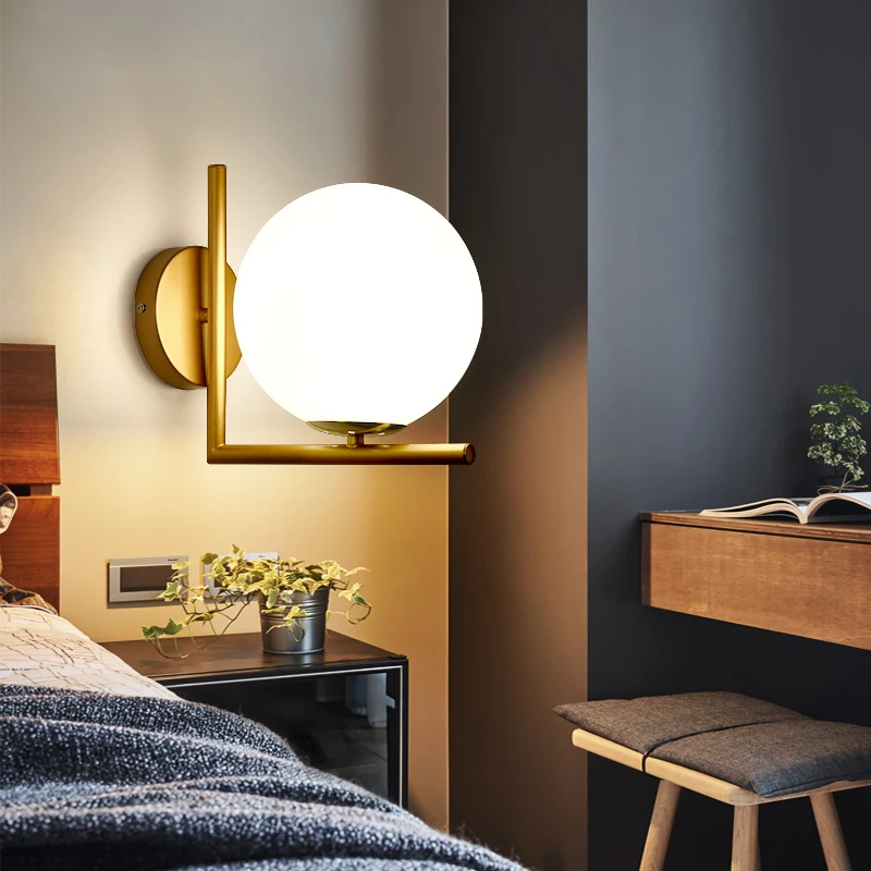 Post-modern Nordic Minimalist Modern Glass Wall Light Living Room Restaurant Bedroom Hallway Creative Fashion Wall Lamps
Post-modern Nordic Minimalist Modern Glass Wall Light Living Room Restaurant Bedroom Hallway Creative Fashion Wall Lamps