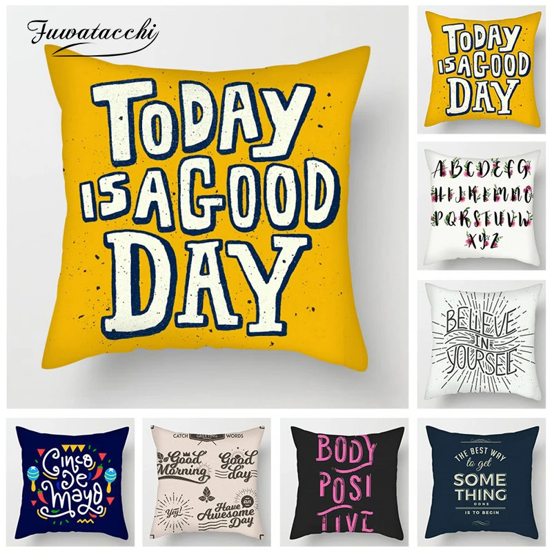 Fuwatacchi Letter Cushion Covers Greeting Words Throw Pillow Cover Never Give Up Words Pillowcases For Home Sofa Decor 45*45cm
Fuwatacchi Letter Cushion Covers Greeting Words Throw Pillow Cover Never Give Up Words Pillowcases For Home Sofa Decor 45*45cm