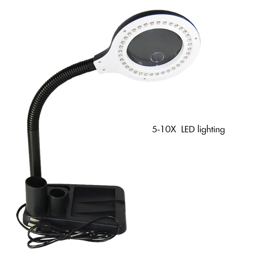 Flexible Magnifying Lamp 5X 10X Table & Desk Magnifying Loupe Energy Saving LED Ultra Bright Light Electronic Repair Tool
Flexible Magnifying Lamp 5X 10X Table & Desk Magnifying Loupe Energy Saving LED Ultra Bright Light Electronic Repair Tool
