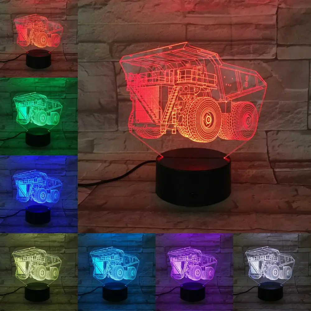 VCity Novelty Night Light Armored Car 3D Lamp LED Bulb Multi-color Flash Fade Holiday Gifts For Children Home Decor Luminaria
VCity Novelty Night Light Armored Car 3D Lamp LED Bulb Multi-color Flash Fade Holiday Gifts For Children Home Decor Luminaria