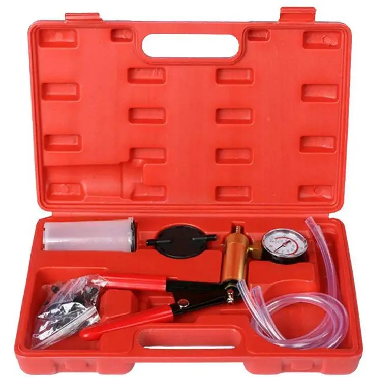 Brake Bleeder Kit &Hand Held Mini Vacuum Pump Kits Tester 2 in 1-Copper Pump Body
Brake Bleeder Kit &Hand Held Mini Vacuum Pump Kits Tester 2 in 1-Copper Pump Body