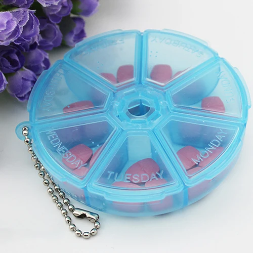 Round Shape 7 Grids Weekly Medicine Pill Tablet Plastic Storage Box Dispenser Holder Organizer Case Container Travel Health Care
Round Shape 7 Grids Weekly Medicine Pill Tablet Plastic Storage Box Dispenser Holder Organizer Case Container Travel Health Care