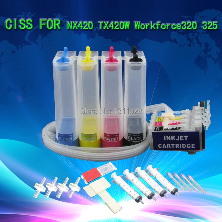 INK WAY T1331-T1334 T1381-T1384 Chipped Continuous Ink Supply System ,Empty CISS for Stylus NX420 TX420W Workforce 320 325
INK WAY T1331-T1334 T1381-T1384 Chipped Continuous Ink Supply System ,Empty CISS for Stylus NX420 TX420W Workforce 320 325