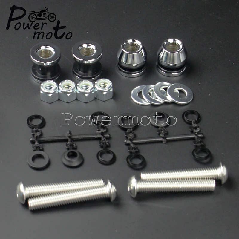Motorcycle Chrome Sissy Bar Mounting Docking Hardware Bolt Kits Point Nuts Bushing Set For Harley Softail FX/FL FLST 2003-Up
Motorcycle Chrome Sissy Bar Mounting Docking Hardware Bolt Kits Point Nuts Bushing Set For Harley Softail FX/FL FLST 2003-Up