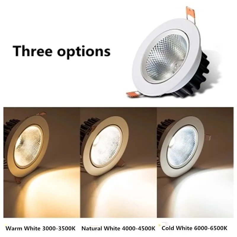 

Higt Lighting LED Square Downlight COB 7W 12W LED Spot light decoration Ceiling Lamp Free Shipping AC85~265