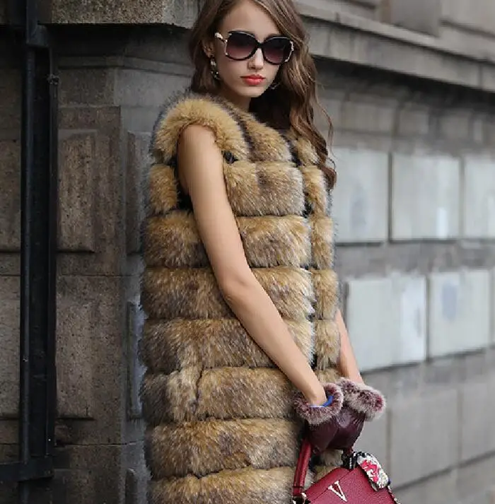 COATS Female Long Spliced Faux Fur Vest Coat Autumn Women Warm Fur Vest Coat Large Size 3XL Loose Elegent Overcoat LQ324
COATS Female Long Spliced Faux Fur Vest Coat Autumn Women Warm Fur Vest Coat Large Size 3XL Loose Elegent Overcoat LQ324