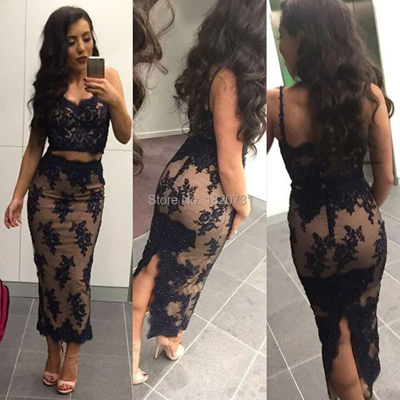 2020 Cocktail Dress Sweetheart Off the Shoulder Lace Appliques Two-Piece Dress Robe de soiree Tea-length Party Dress
2020 Cocktail Dress Sweetheart Off the Shoulder Lace Appliques Two-Piece Dress Robe de soiree Tea-length Party Dress