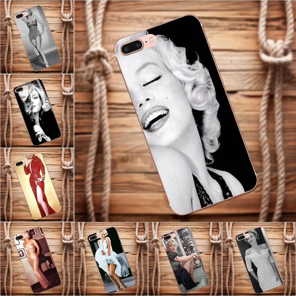 New Arts Marilyn Monroe For Apple iPhone X 4 4S 5 5C 5S SE 6 6S 7 8 Plus Moto G G2 G3 Soft Silicone TPU Transparent Design | Мобильные