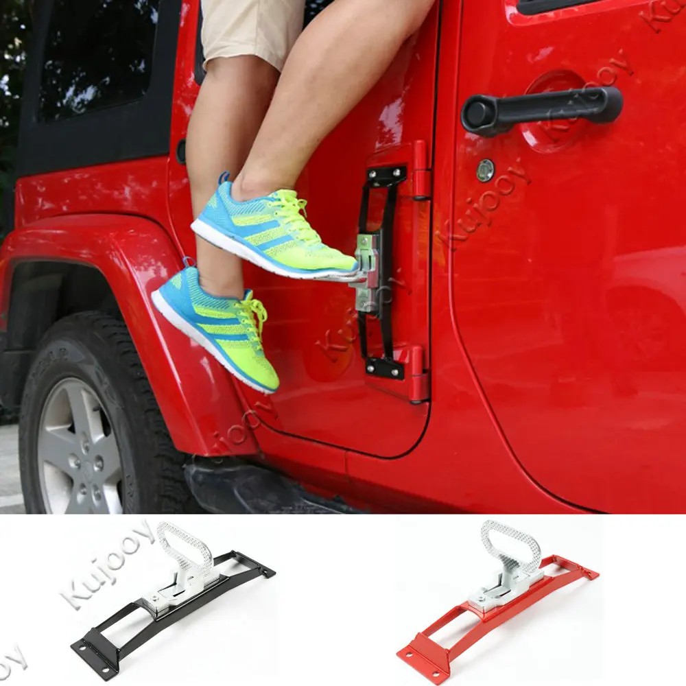 1Pcs 2 Colors Foot Rest Pedal Metal Car Door Hinges Foot Rest Pedals Plate Exterior Pedal Board Trim For Jeep Wrangler 2007-2016
1Pcs 2 Colors Foot Rest Pedal Metal Car Door Hinges Foot Rest Pedals Plate Exterior Pedal Board Trim For Jeep Wrangler 2007-2016
