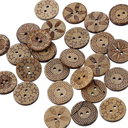 New! 50 Pcs Mixed Pattern Coconut Shell 2 Holes Sewing Buttons DIY Scrapbooking 18mm AC16
New! 50 Pcs Mixed Pattern Coconut Shell 2 Holes Sewing Buttons DIY Scrapbooking 18mm AC16