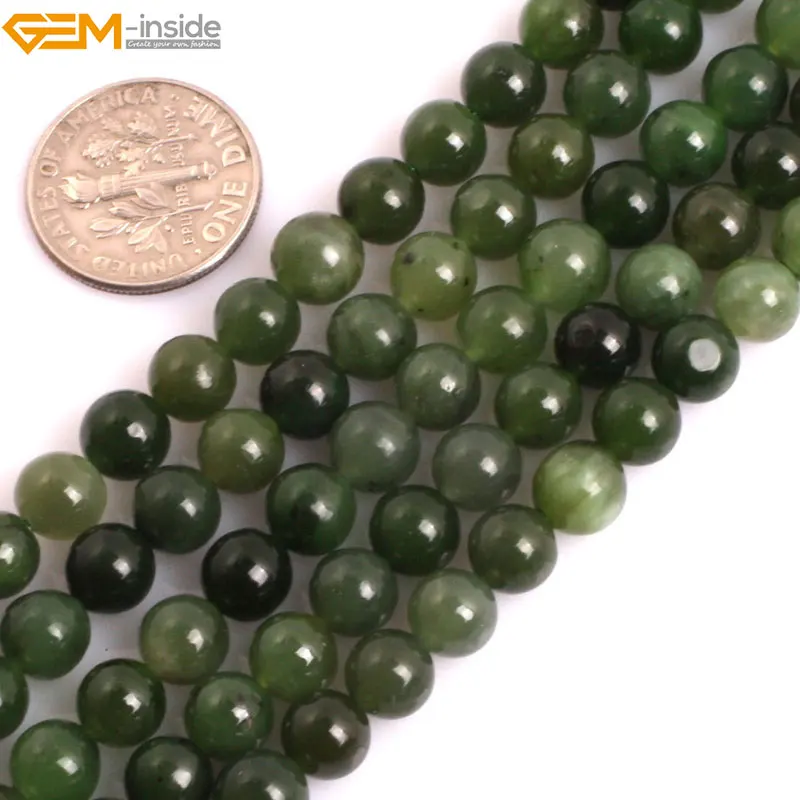 Gem-inside AAA Grade Genuine Natural Round Smooth Green Canadian Jadeite Jades. Precious Stone Beads for Jewelry Making DIY
Gem-inside AAA Grade Genuine Natural Round Smooth Green Canadian Jadeite Jades. Precious Stone Beads for Jewelry Making DIY