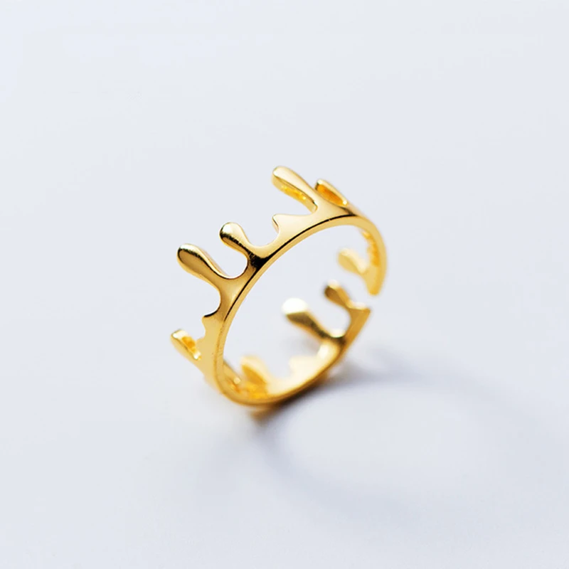 PONYKISS Casual 100% 925 Sterling Silver Resizable Opening Crown Ring Fine Jewelry Women Engagement Creative Gift
PONYKISS Casual 100% 925 Sterling Silver Resizable Opening Crown Ring Fine Jewelry Women Engagement Creative Gift