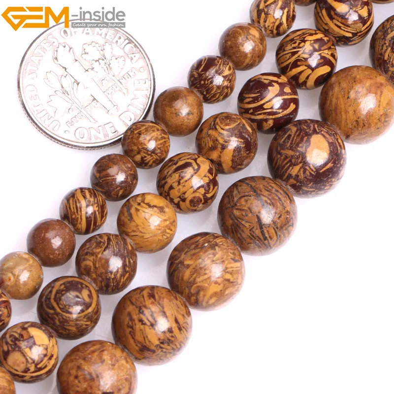 Gem-inside 6-10mm 15'' Natural Round Yellow Elephant Skin Jasperss Beads For Jewelry Making Beads DIY Beads Bracelets For Women
Gem-inside 6-10mm 15'' Natural Round Yellow Elephant Skin Jasperss Beads For Jewelry Making Beads DIY Beads Bracelets For Women
