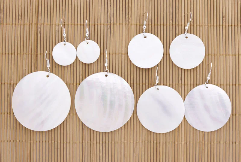 Natural White Coin Shape Shell Mother of Pearl Drop/Dangle Earring 20mm 30mm 40mm 50mm Choose
Natural White Coin Shape Shell Mother of Pearl Drop/Dangle Earring 20mm 30mm 40mm 50mm Choose