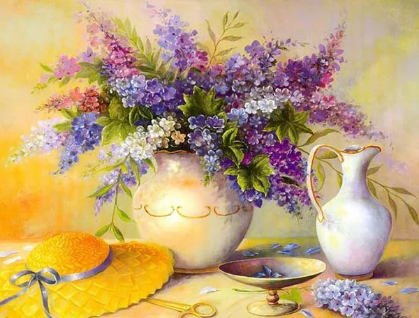 Needlework Crafts Full Embroidery DIY French DMC Quality Counted Cross Stitch Kit 14 ct Oil painting Purple and yellow straw hat
Needlework Crafts Full Embroidery DIY French DMC Quality Counted Cross Stitch Kit 14 ct Oil painting Purple and yellow straw hat