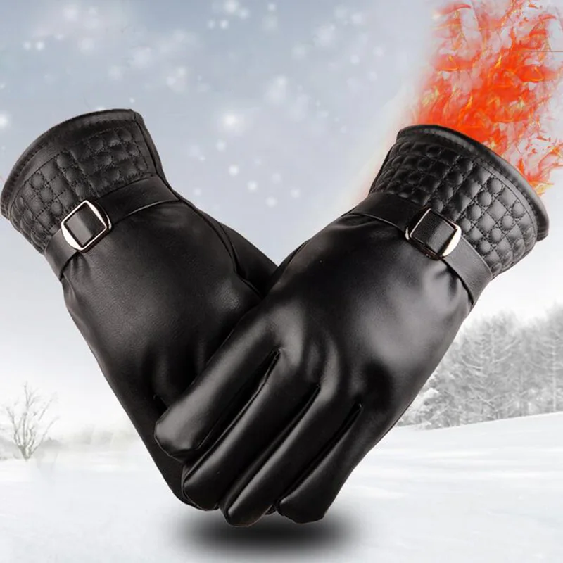 Men's Fashion Winter Plus cashmere Warm PU Leather Gloves Washable Leather Men Driving Gloves Outdoor Sports Cycling Gloves L54
Men's Fashion Winter Plus cashmere Warm PU Leather Gloves Washable Leather Men Driving Gloves Outdoor Sports Cycling Gloves L54