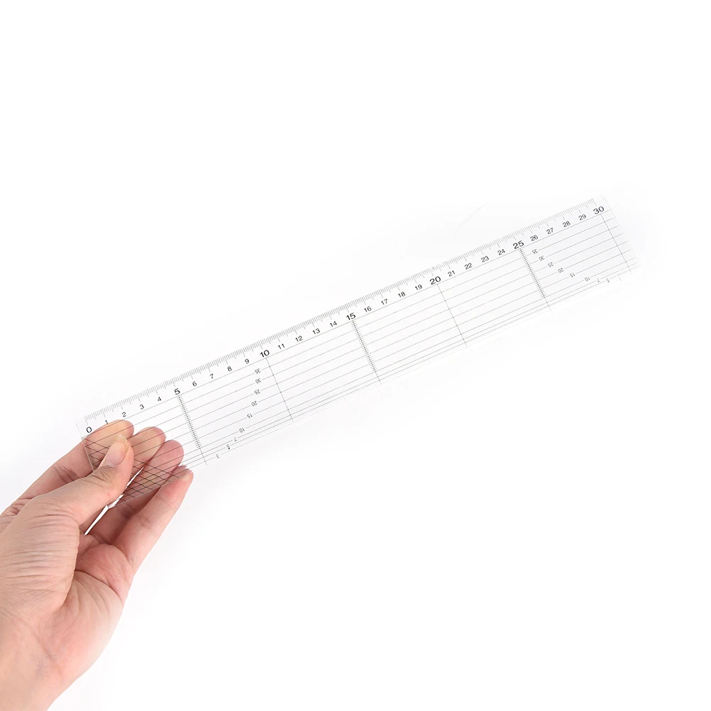 5*15/30cm Transparent Quilting Sew Patchwork Foot Aligned Ruler Grid Cutting Edge Tailor Craft Handmade Ruler Measuring Tool
5*15/30cm Transparent Quilting Sew Patchwork Foot Aligned Ruler Grid Cutting Edge Tailor Craft Handmade Ruler Measuring Tool