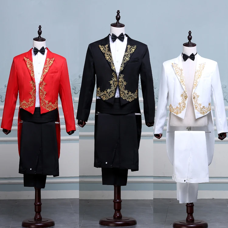 The new men's tuxedo suits suit singer presided over the chorus command stage performance service
The new men's tuxedo suits suit singer presided over the chorus command stage performance service