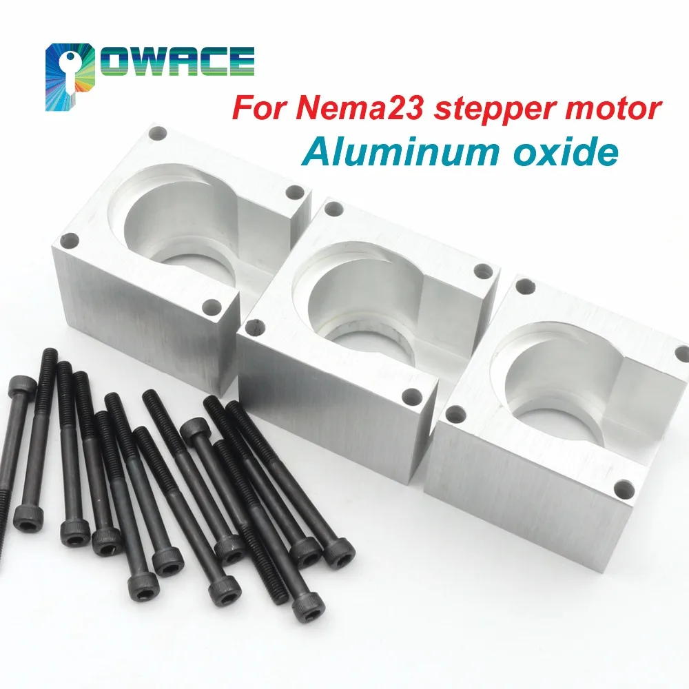 3pcs Nema23 Motor Mounts Bracket Support 57 Stepper Stepping Motor Bracket Installation Screw Aluminium Oxide
3pcs Nema23 Motor Mounts Bracket Support 57 Stepper Stepping Motor Bracket Installation Screw Aluminium Oxide