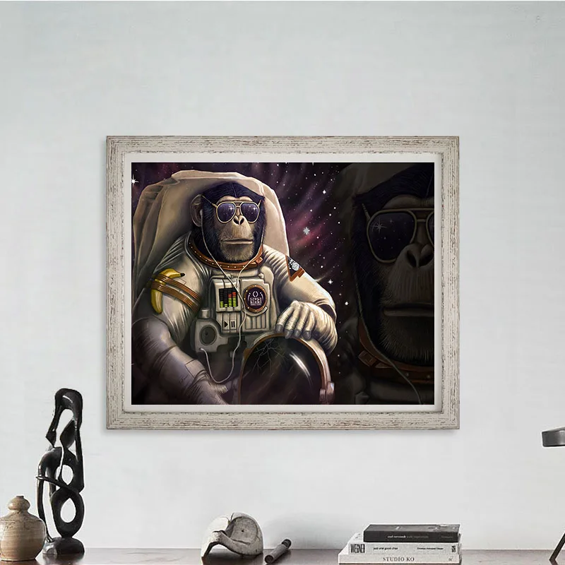 DIY 5D Diamond Painting Astronaut Gorilla Animals Embroidery Cross Stitch Rhinestone Picture Full Circular Diamond Home Decor
DIY 5D Diamond Painting Astronaut Gorilla Animals Embroidery Cross Stitch Rhinestone Picture Full Circular Diamond Home Decor