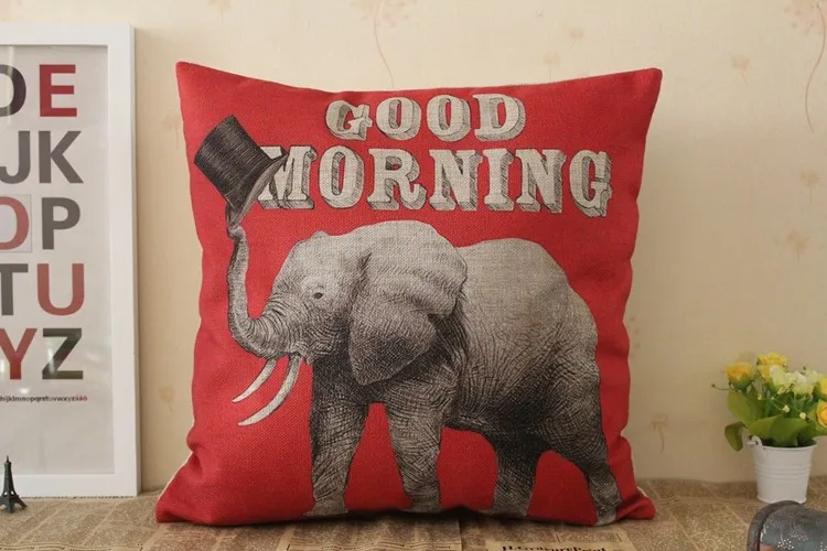 Elephant pillow cover, Circus troupe cartoon animal Elephant love throw pillow case pillowcase wholesale
Elephant pillow cover, Circus troupe cartoon animal Elephant love throw pillow case pillowcase wholesale
