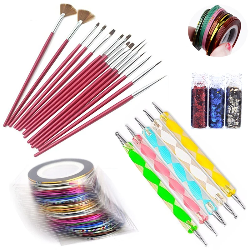 Nail Brush Set 15 Pcs Body Paint Brushes Dotting Pens Sequin Nylon Hair Painting Plastic Nail Art Drawing Brushes Dotting Tools
Nail Brush Set 15 Pcs Body Paint Brushes Dotting Pens Sequin Nylon Hair Painting Plastic Nail Art Drawing Brushes Dotting Tools