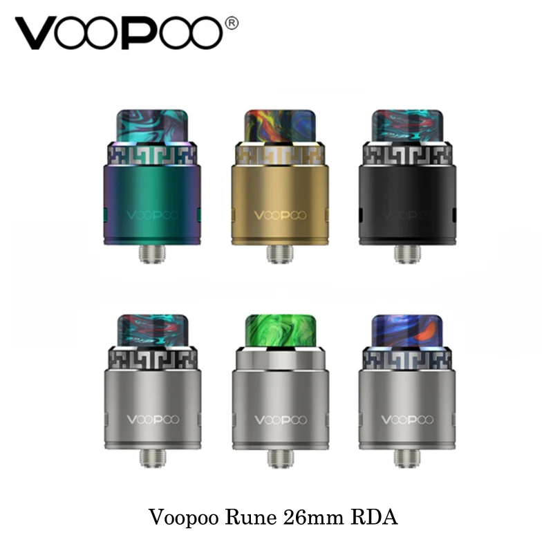 Voopoo электронная сигарета Руна 26 мм RDA Нержавеющая сталь Регулируемый Боком